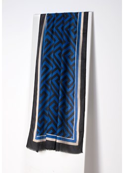 Granatowo czarny szal z wiskozą ze sklepu Molton w kategorii Szaliki i chusty damskie - zdjęcie 156251557