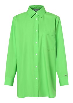 Tommy Hilfiger Bluzka damska Kobiety Bawełna zielony jednolity ze sklepu vangraaf w kategorii Koszule damskie - zdjęcie 156254377