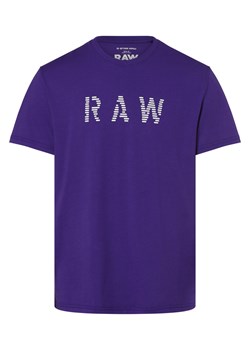 G-Star RAW T-shirt męski Mężczyźni Bawełna lila nadruk ze sklepu vangraaf w kategorii T-shirty męskie - zdjęcie 156258275