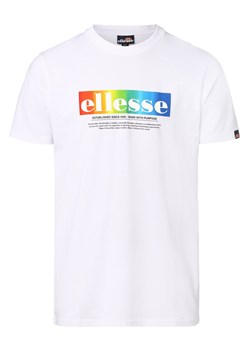 ellesse T-shirt męski Mężczyźni Bawełna biały nadruk ze sklepu vangraaf w kategorii T-shirty męskie - zdjęcie 156258348
