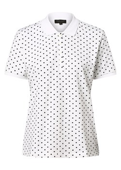Marie Lund Damska koszulka polo Kobiety Bawełna biały w kropki ze sklepu vangraaf w kategorii Bluzki damskie - zdjęcie 156258376