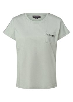 Franco Callegari T-shirt damski Kobiety Bawełna seledynowy jednolity ze sklepu vangraaf w kategorii Bluzki damskie - zdjęcie 156258748