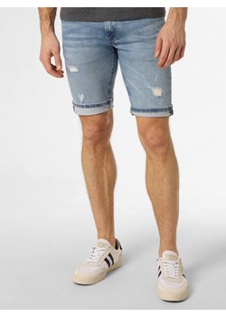 Pepe Jeans Męskie spodenki jeansowe Mężczyźni Bawełna light stone jednolity ze sklepu vangraaf w kategorii Spodenki męskie - zdjęcie 156258867