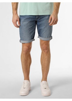 Pepe Jeans Męskie spodenki jeansowe Mężczyźni Bawełna medium stone jednolity ze sklepu vangraaf w kategorii Spodenki męskie - zdjęcie 156258868