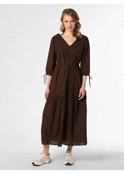 Oui Sukienka damska Kobiety Bawełna czekoladowy jednolity ze sklepu vangraaf w kategorii Sukienki - zdjęcie 156259127