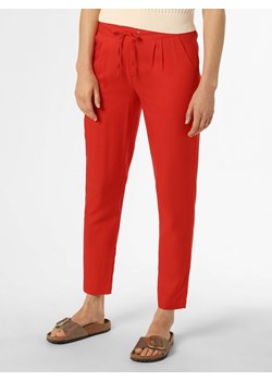 Marie Lund Spodnie Kobiety wiskoza czerwony jednolity ze sklepu vangraaf w kategorii Spodnie damskie - zdjęcie 156259159