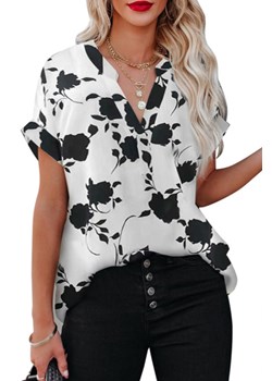 Bluzka damska RAVORSA WHITE ze sklepu Ivet Shop w kategorii Koszule damskie - zdjęcie 156263499