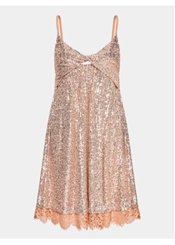 Please Sukienka koktajlowa A1OESE0000 Różowy Regular Fit ze sklepu MODIVO w kategorii Sukienki - zdjęcie 156268207