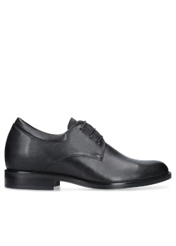 Czarne derby podwyższające Bruce +7 cm, Conhpol, Półbuty podwyższające, CH0104-04, Konopka Shoes ze sklepu Konopka Shoes w kategorii Półbuty męskie - zdjęcie 156273488