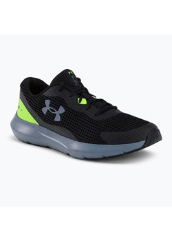 Buty do biegania męskie Under Armour Surge 3 black/lime surge/gravel ze sklepu sportano.pl w kategorii Buty sportowe męskie - zdjęcie 156275079