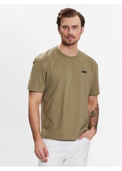 Calvin Klein T-Shirt Cotton K10K110669 Zielony Relaxed Fit ze sklepu MODIVO w kategorii T-shirty męskie - zdjęcie 156277779
