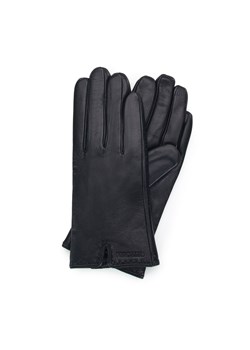 Damskie rękawiczki ze skóry z wycięciem czarne ze sklepu WITTCHEN w kategorii Rękawiczki damskie - zdjęcie 156278948