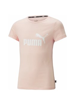 Koszulka dziewczęca Essentials Logo Tee Puma ze sklepu SPORT-SHOP.pl w kategorii Bluzki dziewczęce - zdjęcie 156281549