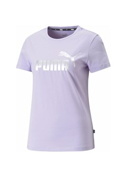Koszulka damska ESS+ Metallic Logo Tee Puma ze sklepu SPORT-SHOP.pl w kategorii Bluzki damskie - zdjęcie 156281805