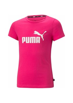 Koszulka dziewczęca Essentials Logo Tee Puma ze sklepu SPORT-SHOP.pl w kategorii Bluzki dziewczęce - zdjęcie 156281889