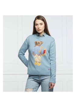 POLO RALPH LAUREN Sweter | Regular Fit | z dodatkiem lnu ze sklepu Gomez Fashion Store w kategorii Swetry damskie - zdjęcie 156333469