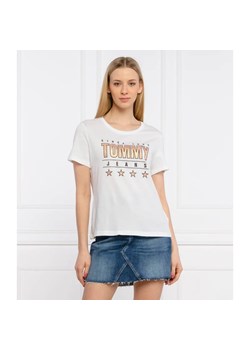 Tommy Jeans T-shirt | Slim Fit ze sklepu Gomez Fashion Store w kategorii Bluzki damskie - zdjęcie 156343798