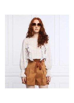 Patrizia Pepe Koronkowa bluzka | Regular Fit ze sklepu Gomez Fashion Store w kategorii Bluzki damskie - zdjęcie 156346377