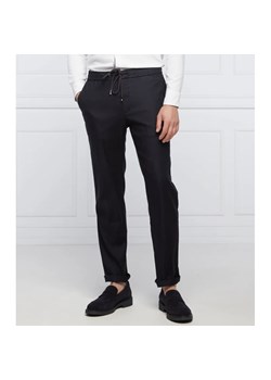 BOSS Spodnie Banks | Slim Fit | z dodatkiem lnu ze sklepu Gomez Fashion Store w kategorii Spodnie męskie - zdjęcie 156673827