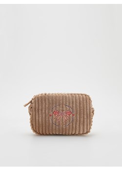 Reserved - Miękka torebka z haftem - beżowy ze sklepu Reserved w kategorii Torby i walizki dziecięce - zdjęcie 156694566
