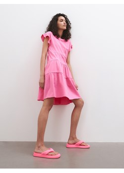 Reserved - Bawełniana sukienka - różowy ze sklepu Reserved w kategorii Sukienki - zdjęcie 156696076
