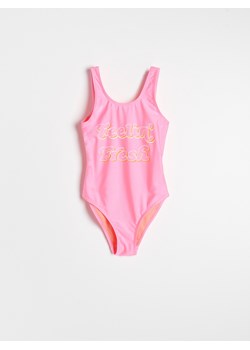 Reserved - Strój kąpielowy z nadrukiem - intensywny róż ze sklepu Reserved w kategorii Stroje kąpielowe - zdjęcie 156696485