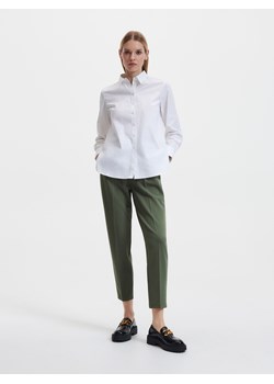 Reserved - Spodnie z kantem - Khaki ze sklepu Reserved w kategorii Spodnie damskie - zdjęcie 156698877