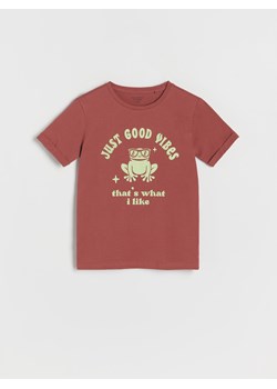 Reserved - T-shirt oversize - kasztanowy ze sklepu Reserved w kategorii T-shirty chłopięce - zdjęcie 156702747