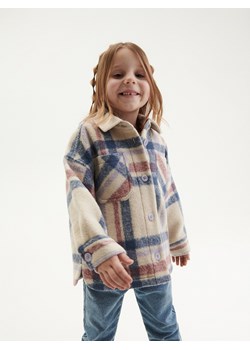 Reserved - Kurtka koszulowa w kratę - lawendowy ze sklepu Reserved w kategorii Kurtki dziewczęce - zdjęcie 156703316