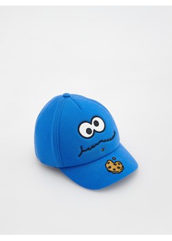 Reserved - Czapka z daszkiem Cookie Monster - niebieski ze sklepu Reserved w kategorii Czapki dziecięce - zdjęcie 156704067