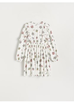 Reserved - Sukienka w kwiatowy wzór - Kremowy ze sklepu Reserved w kategorii Sukienki dziewczęce - zdjęcie 156704229