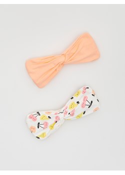 Reserved - Opaska na głowę 2 pack - brzoskwiniowy ze sklepu Reserved w kategorii Opaski dziecięce - zdjęcie 156708967