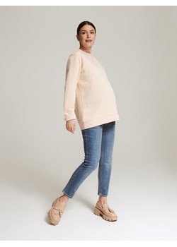 Reserved - Bluza z bawełny organicznej - beżowy ze sklepu Reserved w kategorii Bluzy ciążowe - zdjęcie 156710026