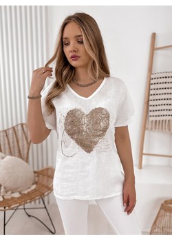 bluzka belzon biała uni ze sklepu UBRA w kategorii Bluzki damskie - zdjęcie 156718335