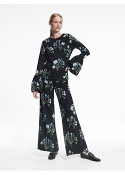 Reserved - Żakardowa bluzka w kwiaty - wielobarwny ze sklepu Reserved w kategorii Bluzy damskie - zdjęcie 156727548
