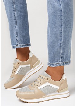 Ciemnobeżowe Sneakersy Phenilea ze sklepu born2be.pl w kategorii Buty sportowe damskie - zdjęcie 156738796