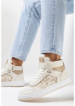 Beżowe Sneakersy Ianale ze sklepu born2be.pl w kategorii Buty sportowe damskie - zdjęcie 156795487