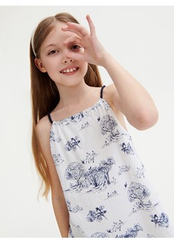 Reserved - Wzorzysta bluzka - biały ze sklepu Reserved w kategorii Bluzki dziewczęce - zdjęcie 156825335