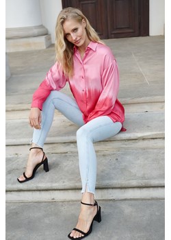 Koszula oversize Pinky Delight, XS/S ze sklepu NAOKO w kategorii Koszule damskie - zdjęcie 156836689