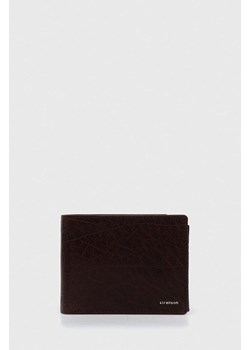 Strellson portfel skórzany męski kolor brązowy ze sklepu ANSWEAR.com w kategorii Portfele męskie - zdjęcie 156837577