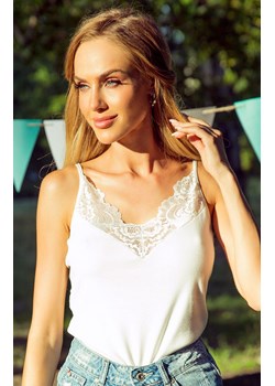 Bawełniana koszulka Lucien w kolorze białym, Kolor biały, Rozmiar S, Eldar ze sklepu Primodo w kategorii Bluzki damskie - zdjęcie 156842307