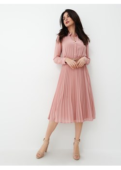 Mohito - Pudrowa szmizjerka midi - Różowy ze sklepu Mohito w kategorii Sukienki - zdjęcie 156848338