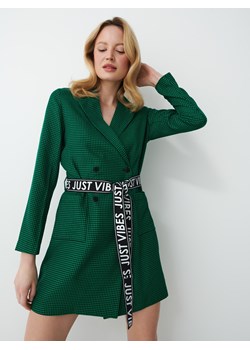 Mohito - Sukienka mini o kroju marynarki w pepitkę - Zielony ze sklepu Mohito w kategorii Sukienki - zdjęcie 156849377