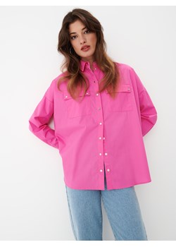 Mohito - Różowa koszula z bawełny - Różowy ze sklepu Mohito w kategorii Koszule damskie - zdjęcie 156851436