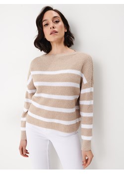 Mohito - Klasyczny sweter w paski - Beżowy ze sklepu Mohito w kategorii Swetry damskie - zdjęcie 156852039
