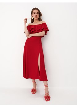 Mohito - Sukienka midi z hiszpańskim dekoltem - Czerwony ze sklepu Mohito w kategorii Sukienki - zdjęcie 156852879