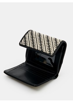 Mohito - Mały wzorzysty portfel - Czarny ze sklepu Mohito w kategorii Portfele damskie - zdjęcie 156854255