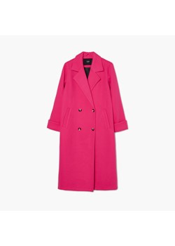 Cropp - Różowy płaszcz oversize - Różowy ze sklepu Cropp w kategorii Płaszcze damskie - zdjęcie 156855727