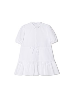 Cropp - Biała sukienka z kołnierzykiem - biały ze sklepu Cropp w kategorii Sukienki - zdjęcie 156855818
