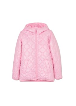 Cropp - Różowa kurtka z kapturem - różowy ze sklepu Cropp w kategorii Kurtki damskie - zdjęcie 156855957
